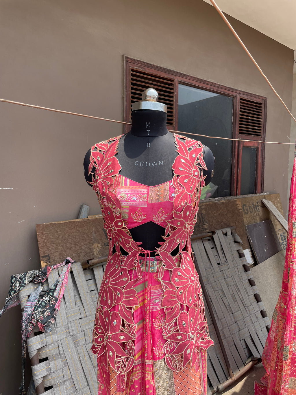 Rayana Cutwork Jacket Set