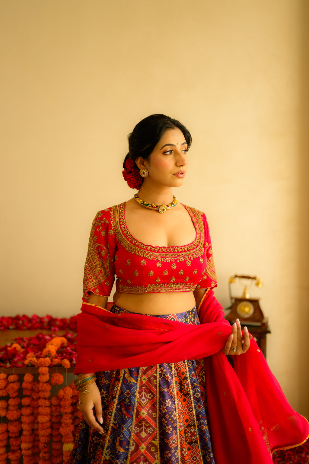 Gulnaar Patola Lehenga