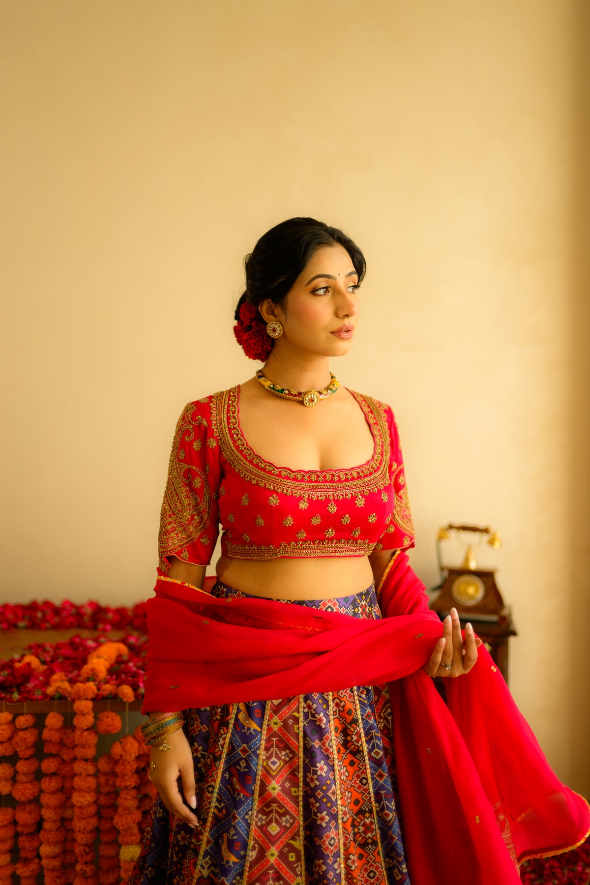 Gulnaar Patola Lehenga