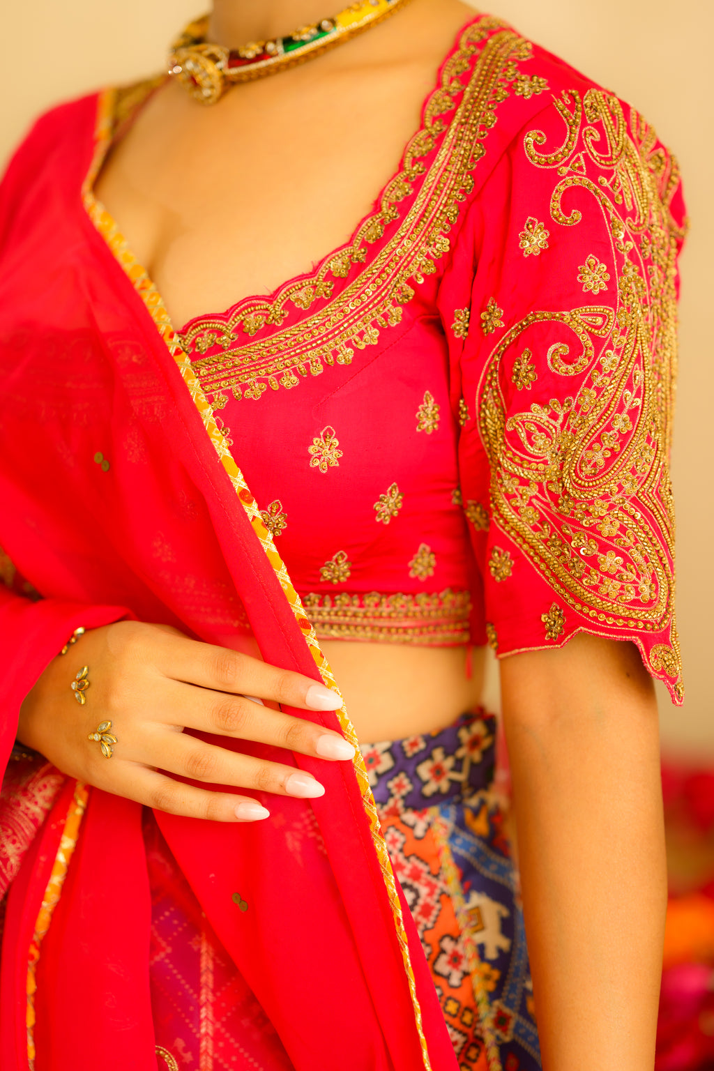 Gulnaar Patola Lehenga
