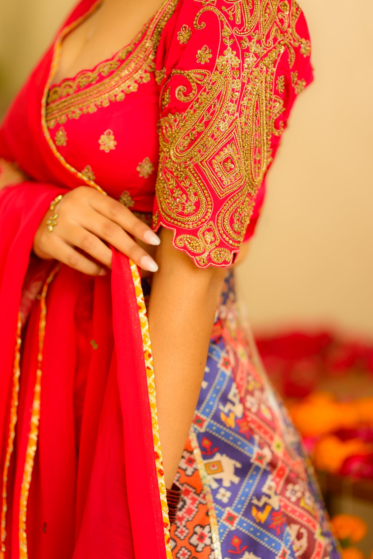 Gulnaar Patola Lehenga