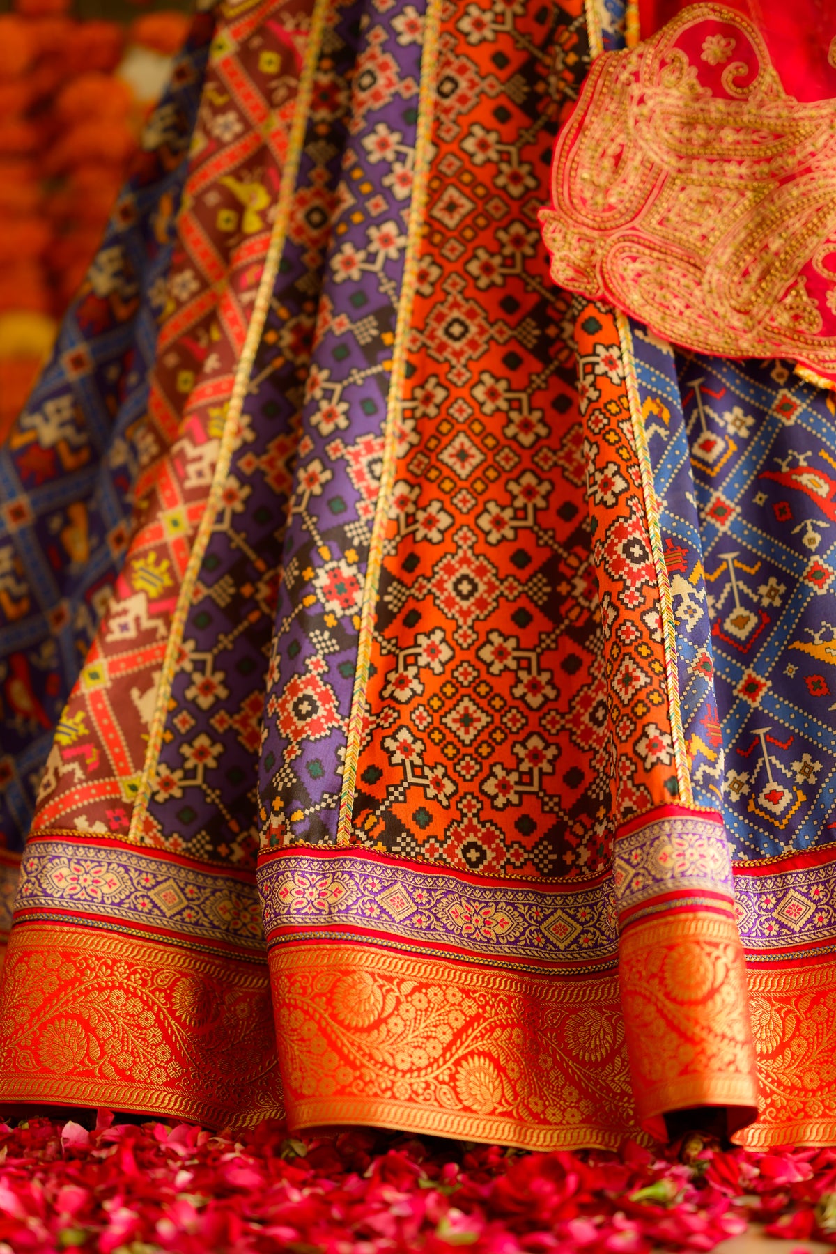 Gulnaar Patola Lehenga