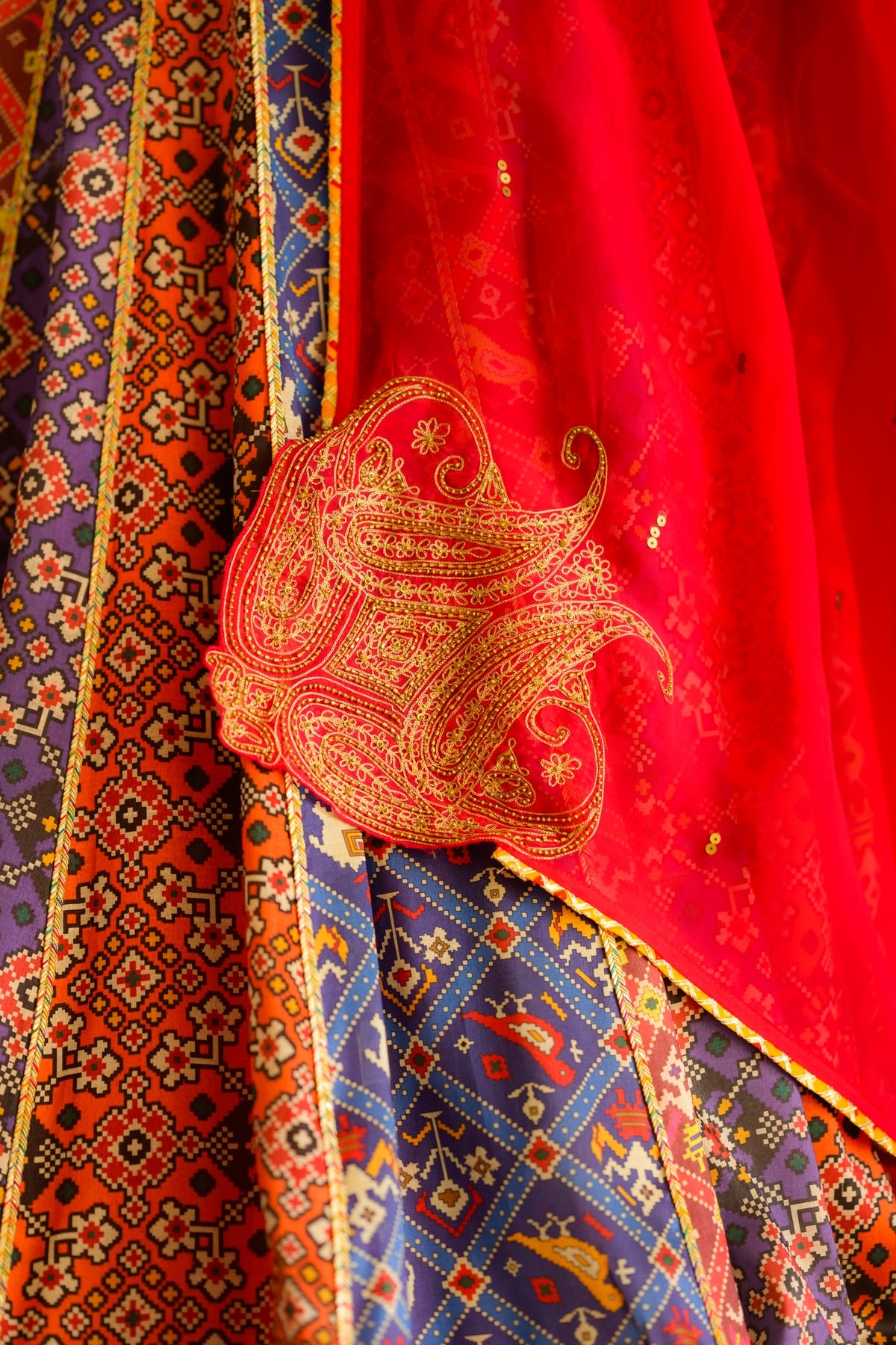Gulnaar Patola Lehenga