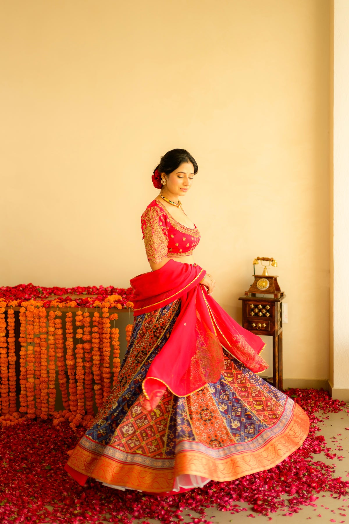 Gulnaar Patola Lehenga