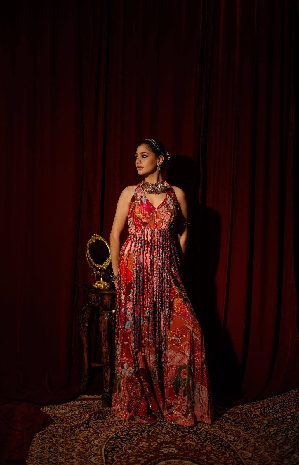 Braided sharara set
