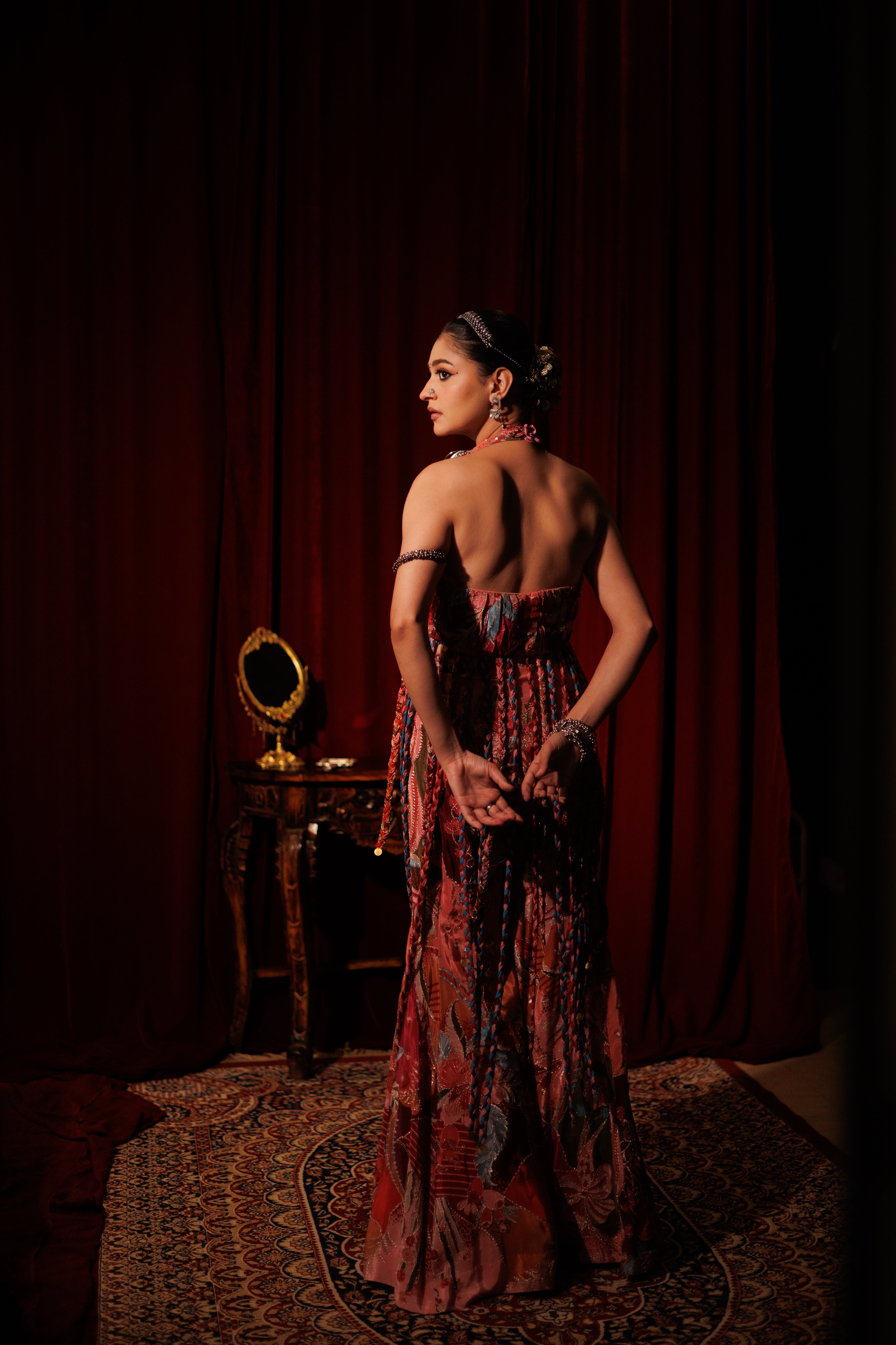 Braided sharara set