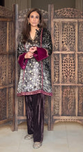 Ajrakh velvet short kurta