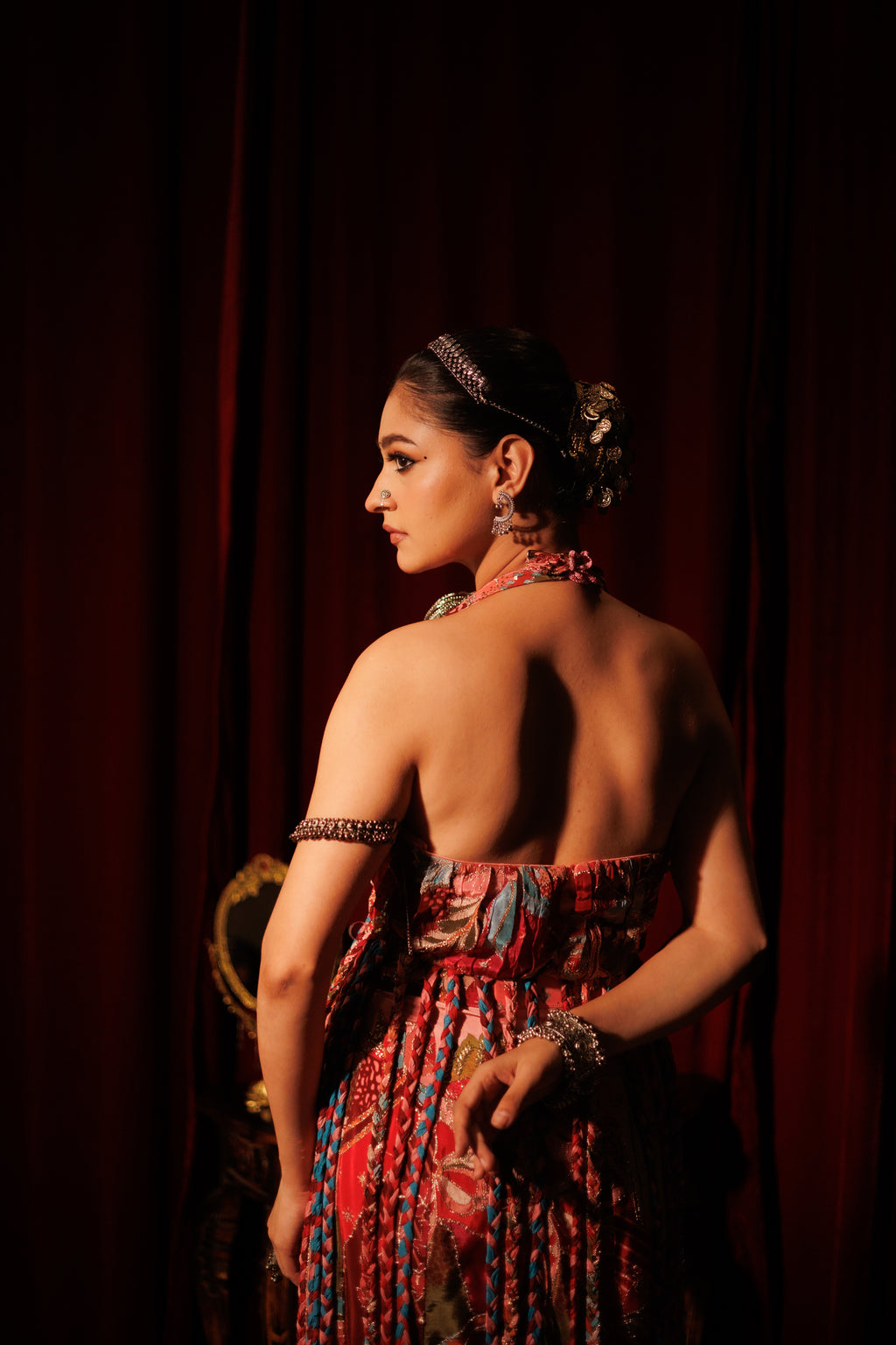 Braided sharara set