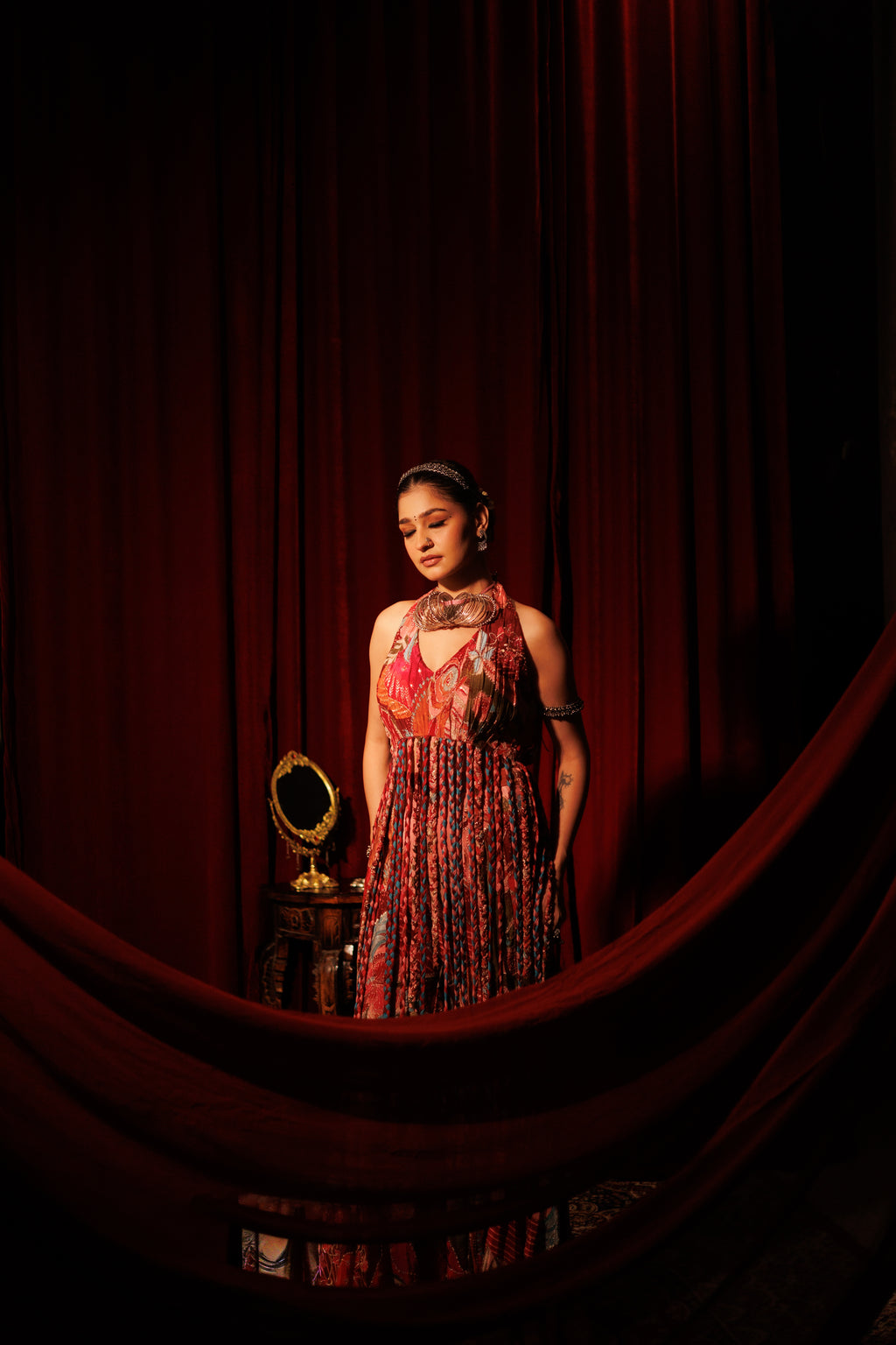 Braided sharara set