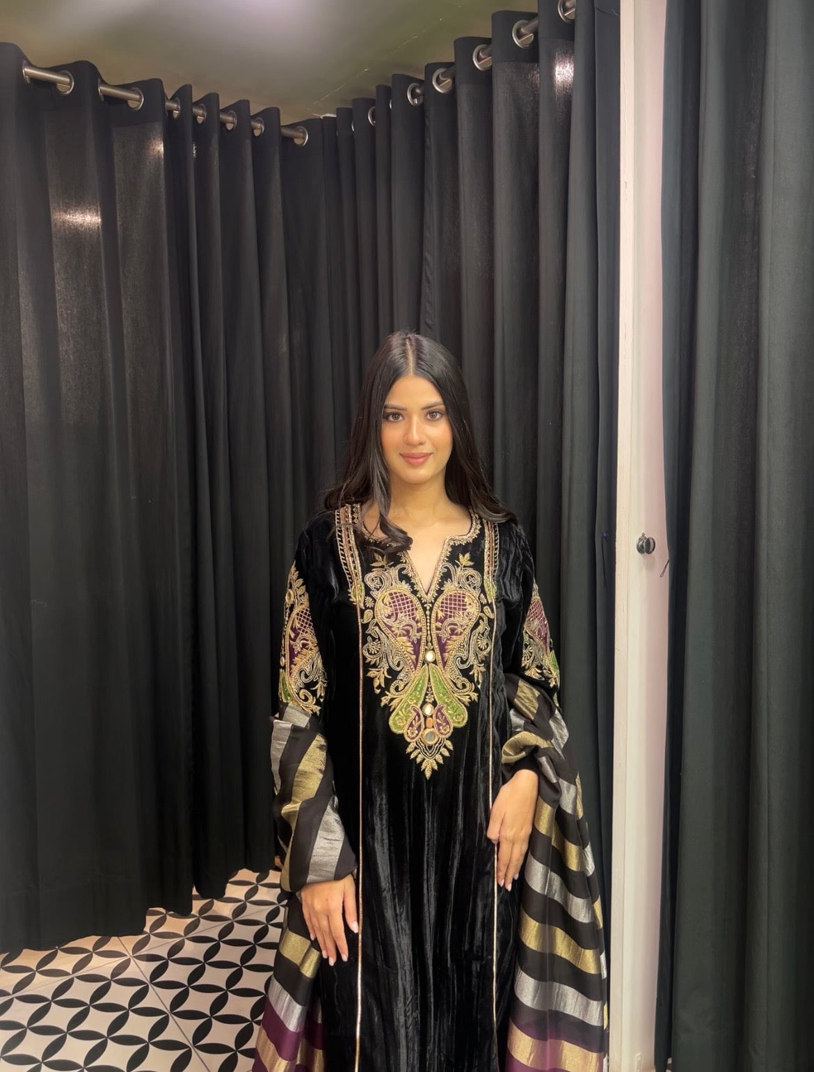 Black Velvet Suit
