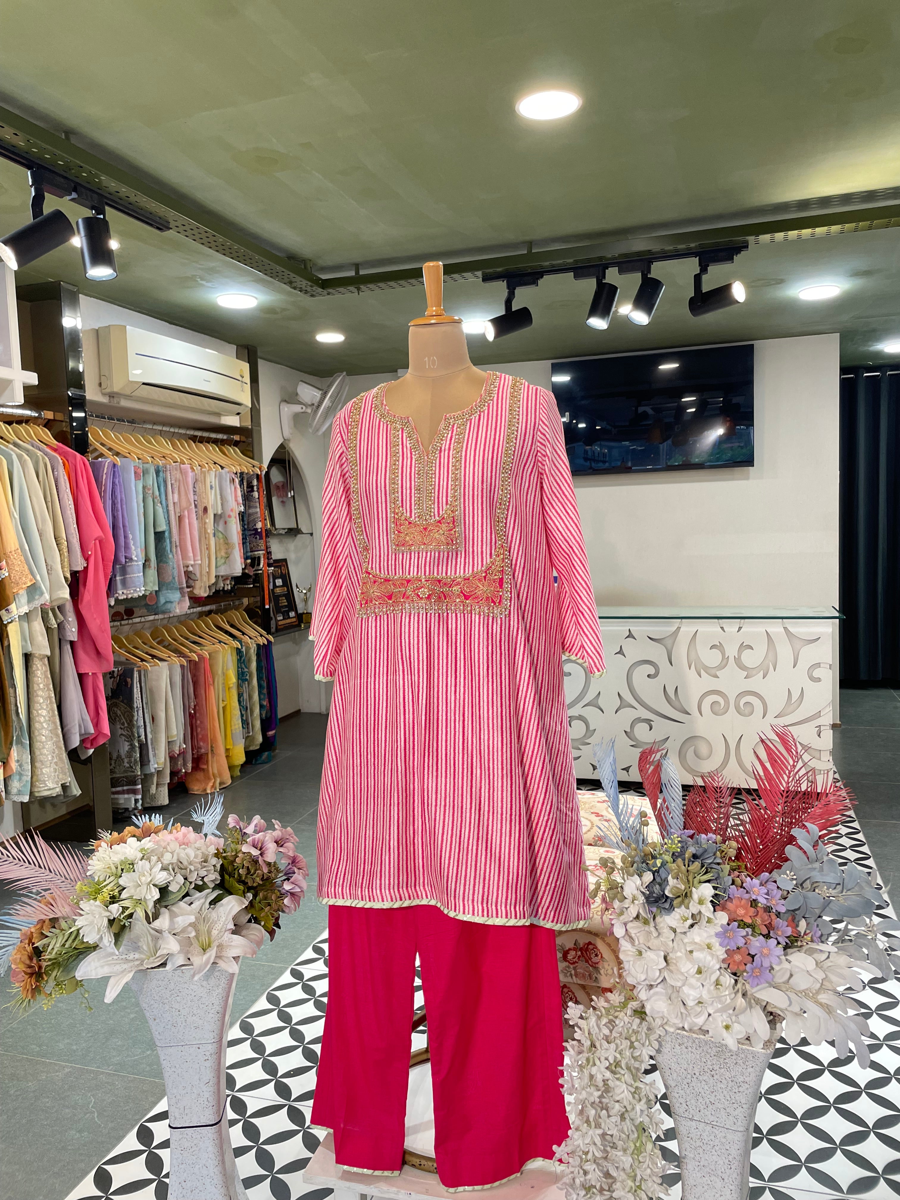 Candy Stripe Kurta Set