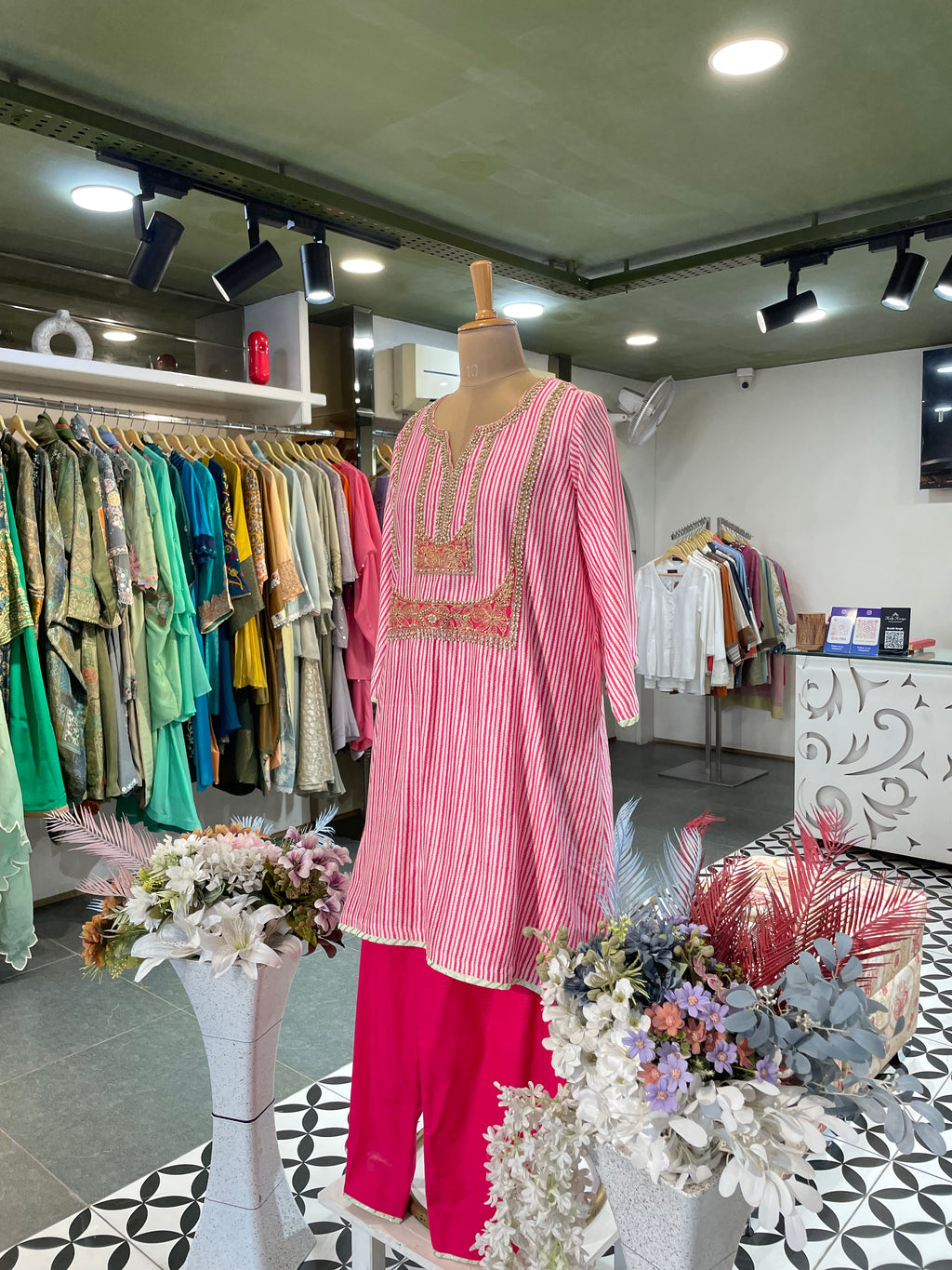Candy Stripe Kurta Set