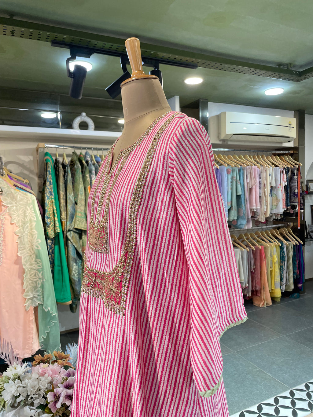 Candy Stripe Kurta Set
