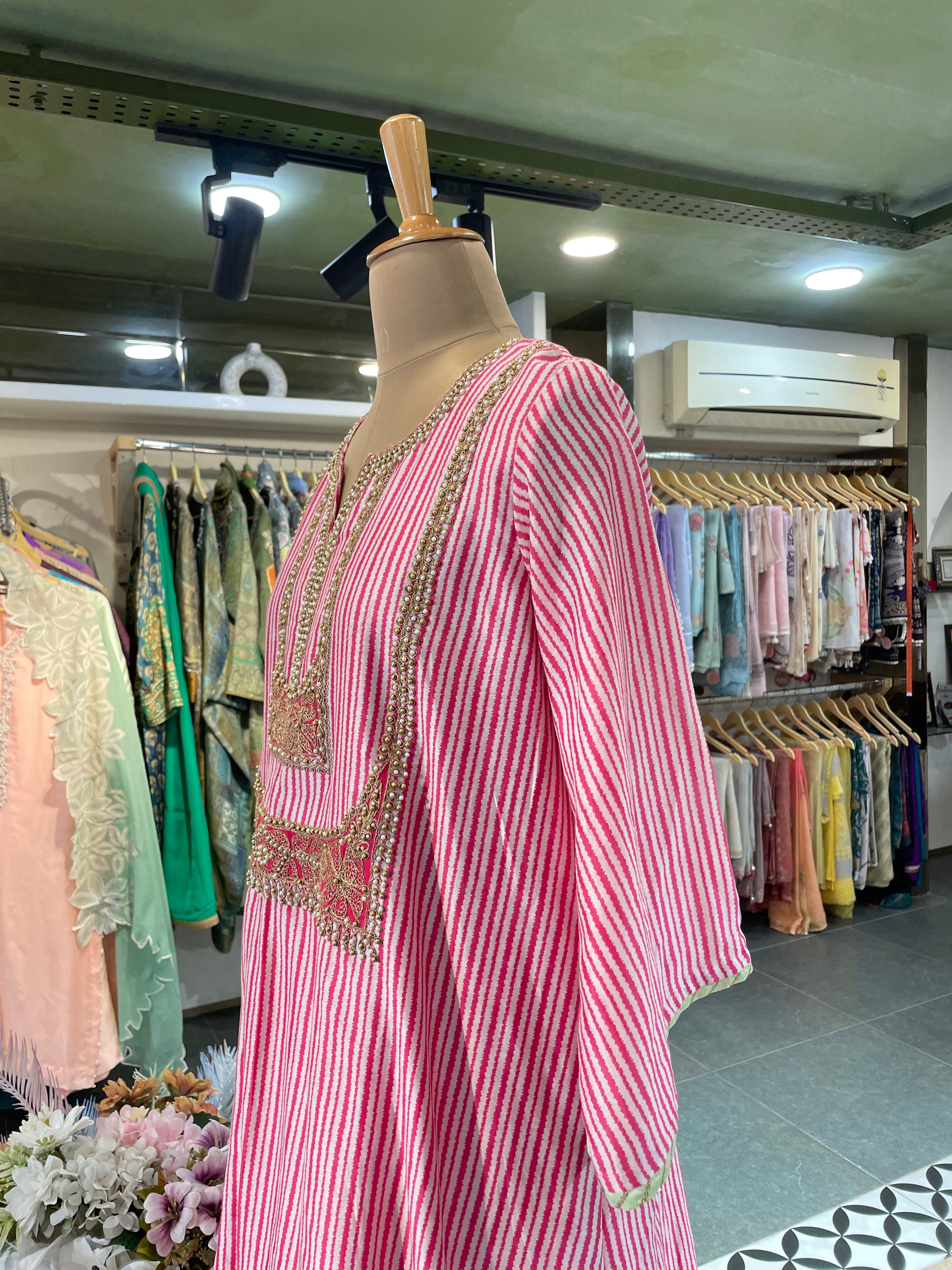Candy Stripe Kurta Set