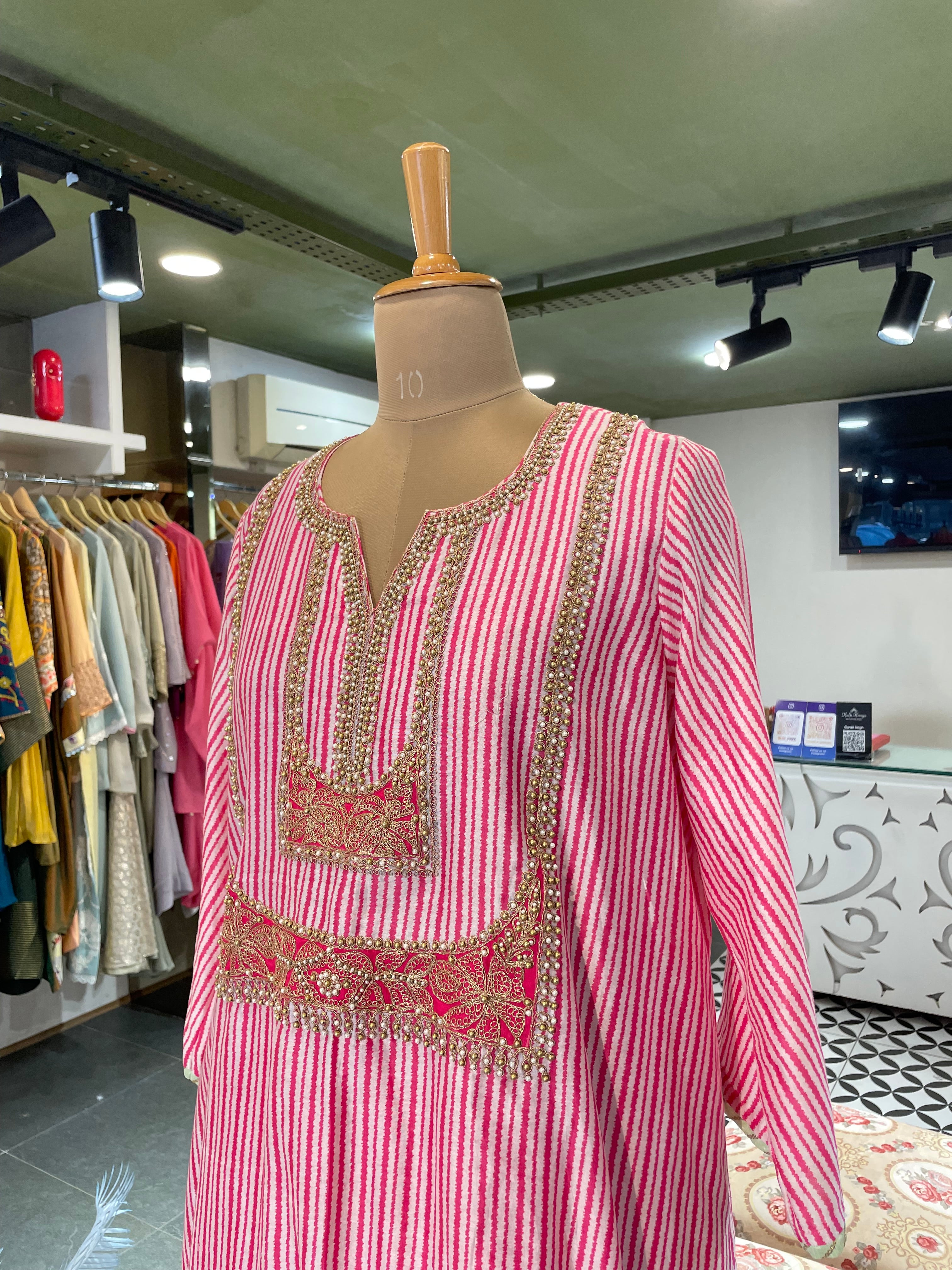 Candy Stripe Kurta Set