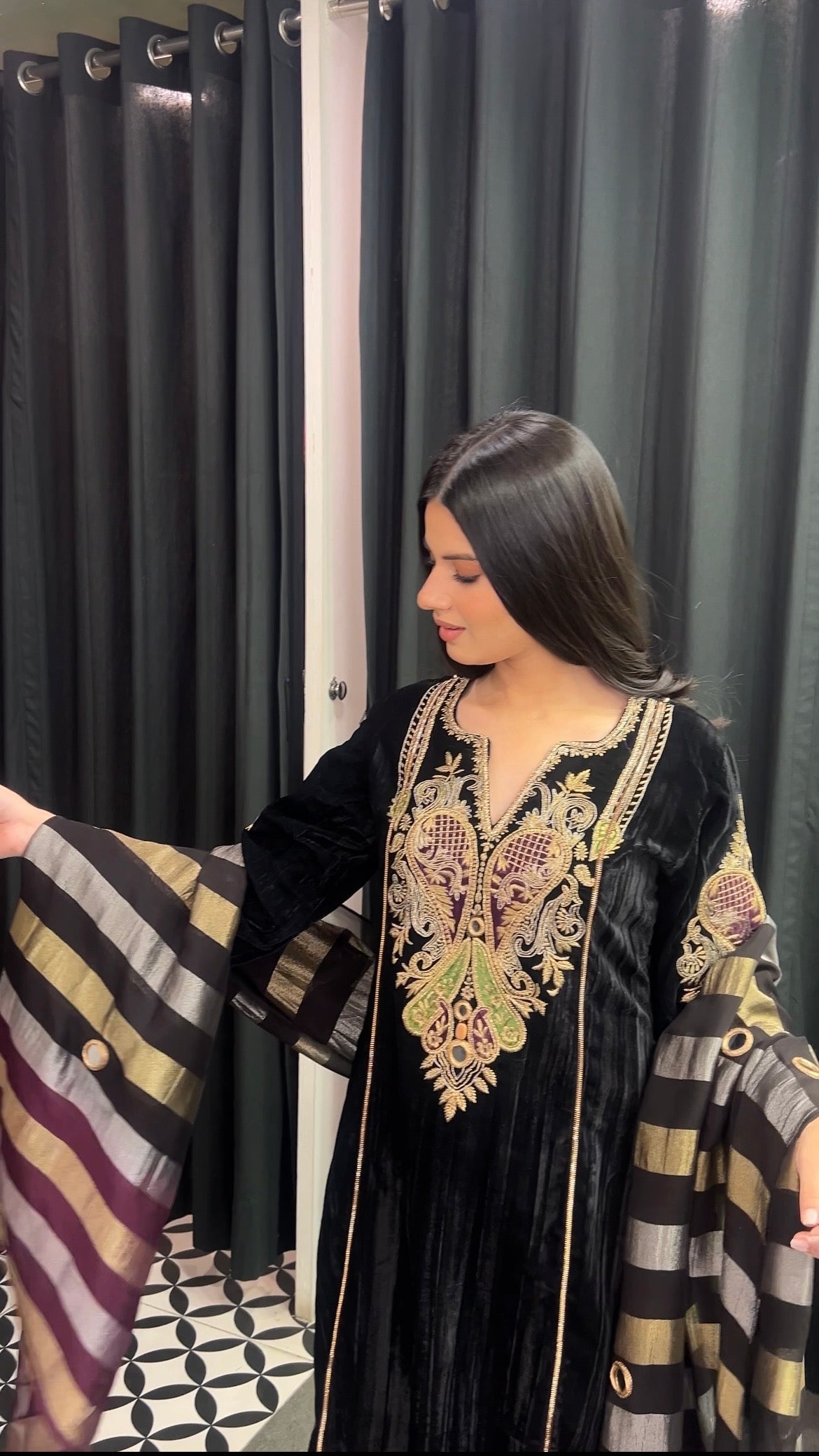 Black Velvet Suit