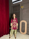 Short kurta with farshi salwar