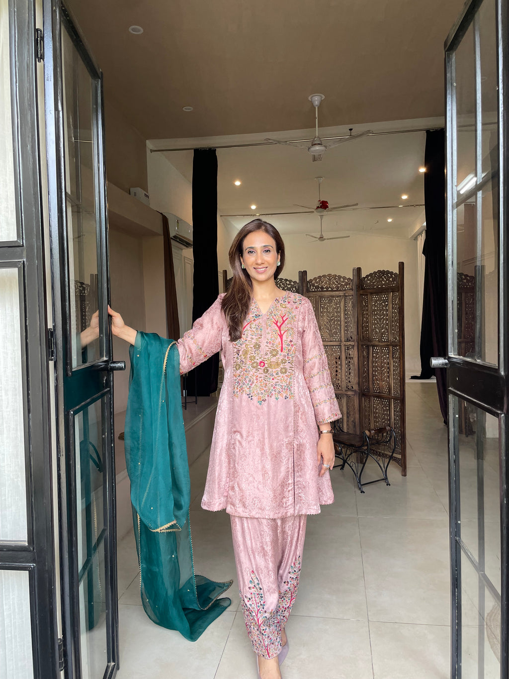 Sehar Jacquard Silk Kurta Set