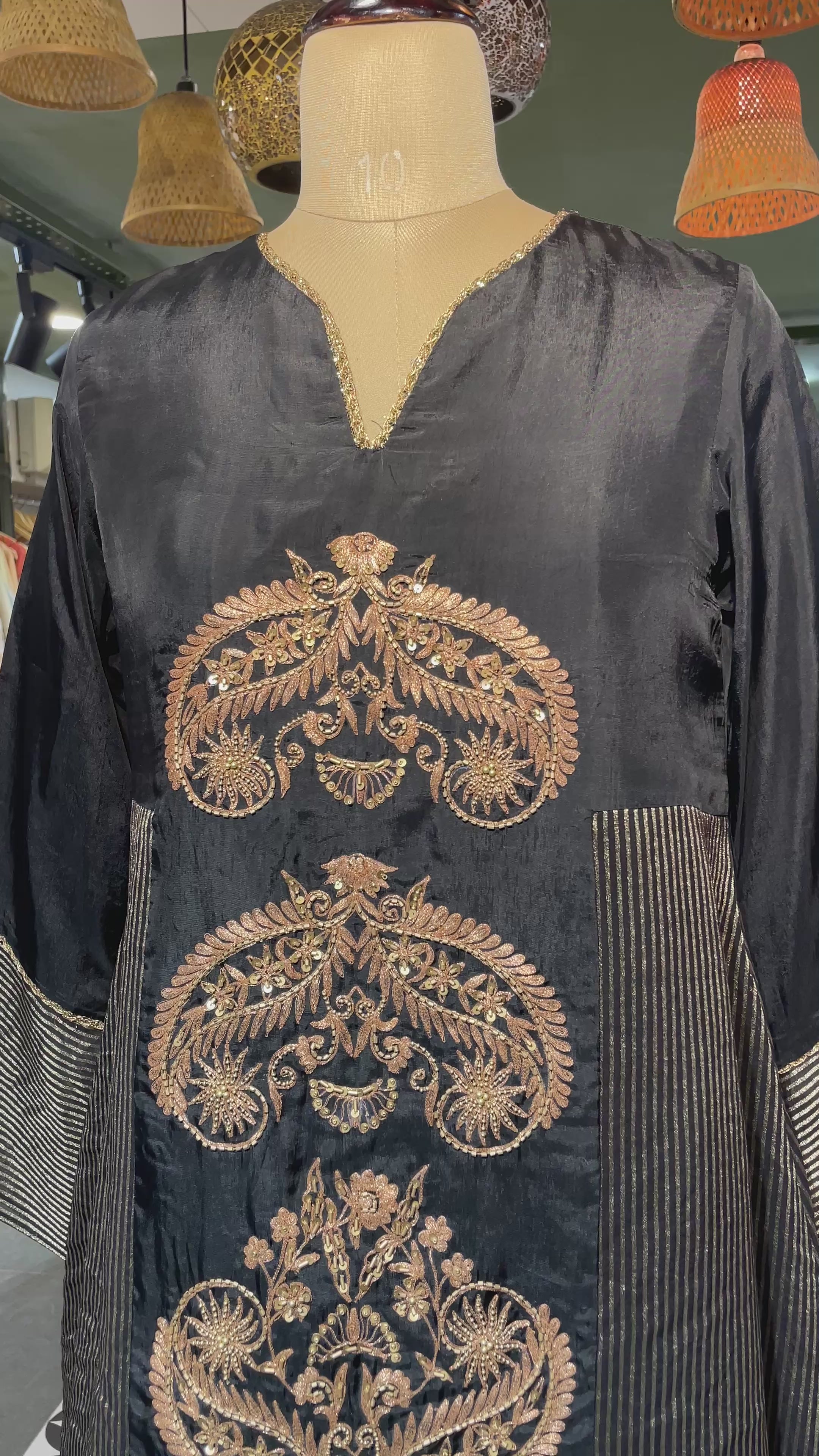 Short kurta with farshi salwar