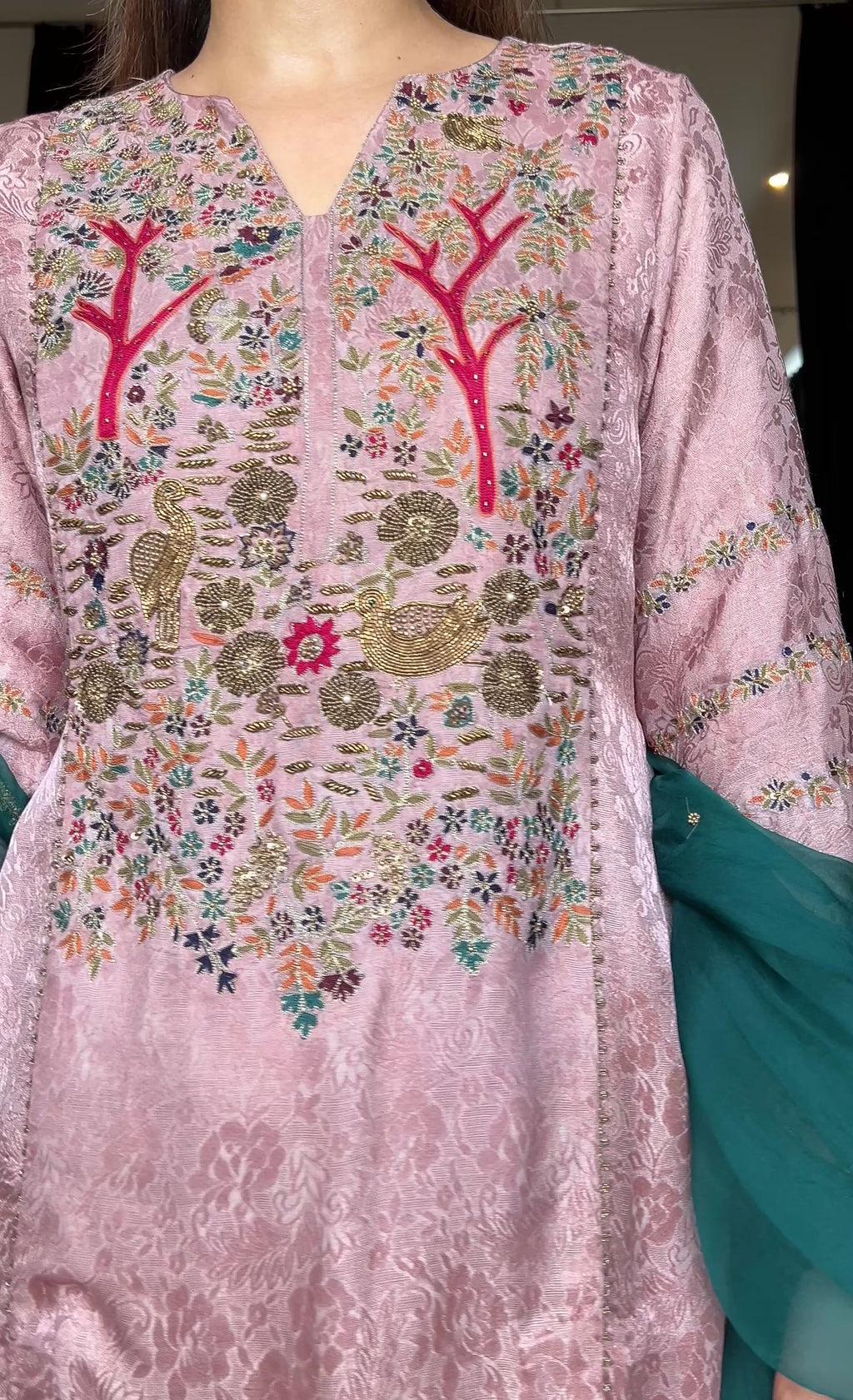 Sehar Jacquard Silk Kurta Set